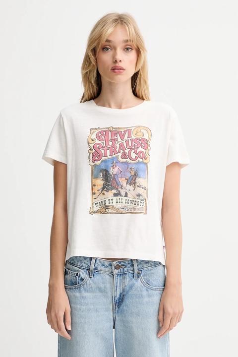 Levi's t-shirt bawełniany damski kolor biały A8804 - zdjęcie produktu nr 1