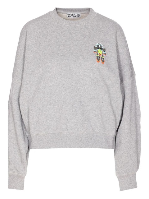 Essentiel Antwerp beaded-robot sweatshirt - Grey - zdjęcie produktu nr 1