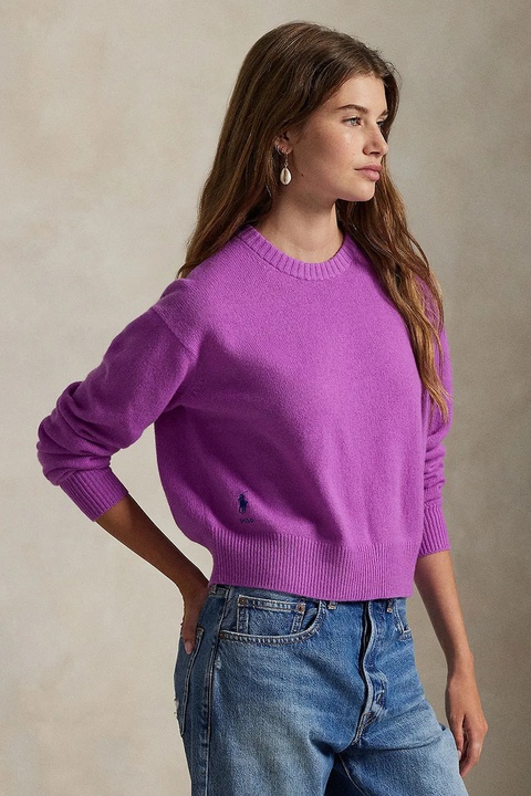 Polo Ralph Lauren sweter z wełną damski kolor fioletowy 211914515 - zdjęcie produktu nr 1