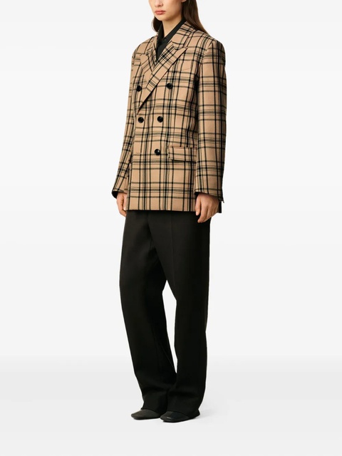 AMI Paris checked double-breasted blazer - Neutrals - zdjęcie produktu nr 1
