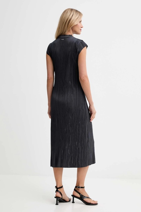 Calvin Klein sukienka kolor szary midi dopasowana LV044E219G - zdjęcie produktu nr 1