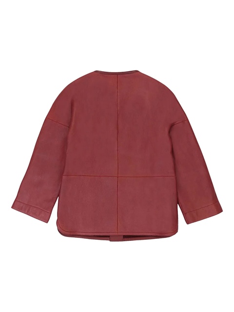 Loro Piana Evening leather jacket - Red - zdjęcie produktu nr 1