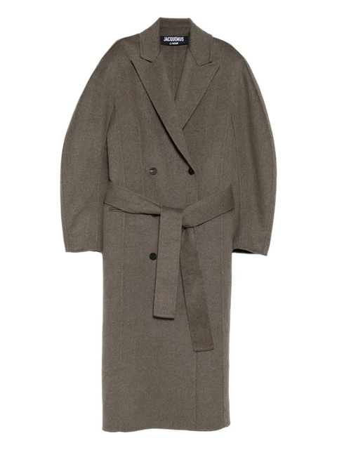 Jacquemus double-breasted belt coat - Grey - zdjęcie produktu nr 1