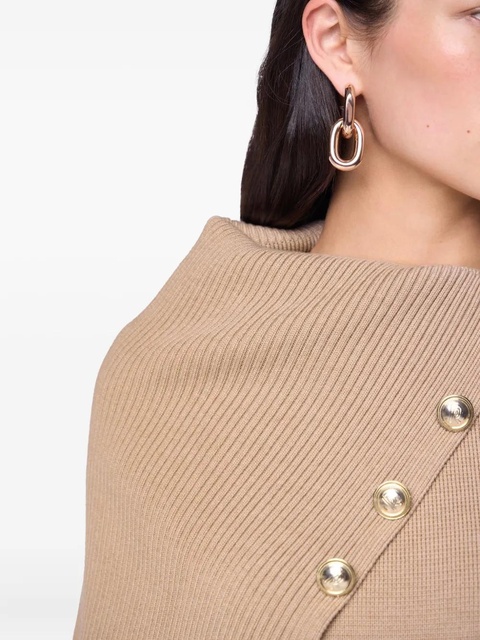 Rabanne asymmetric ribbed sweater - Neutrals - zdjęcie produktu nr 2