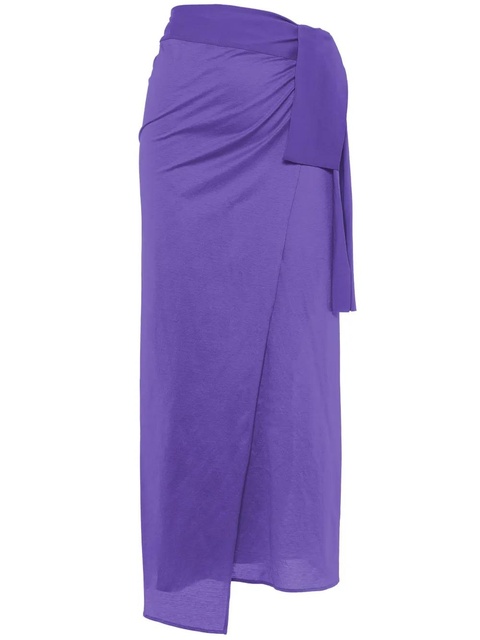 ERES gathered cotton sarong - Purple - zdjęcie produktu nr 1