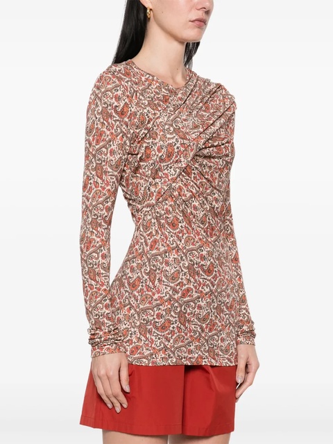 MARANT ÉTOILE Dressi top - Red - zdjęcie produktu nr 2