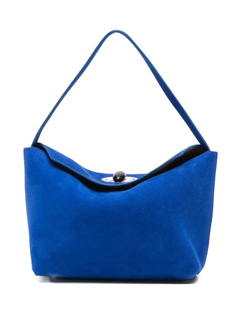 Christopher Esber mini turn-lock suede tote bag - Blue - zdjęcie produktu nr 1