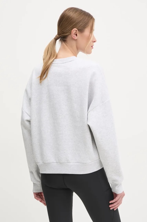 adidas bluza Essentials damska kolor szary melanżowa JI6060 - zdjęcie produktu nr 2
