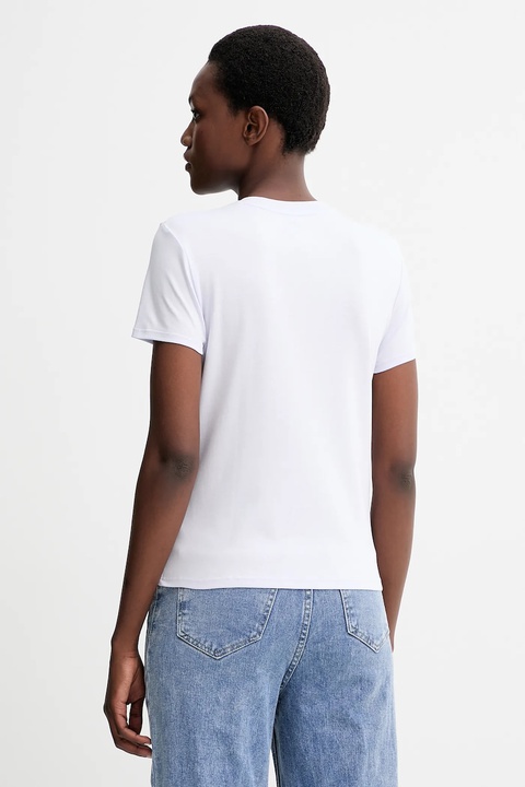 Calvin Klein t-shirt bawełniany damski kolor fioletowy LV044C216G - zdjęcie produktu nr 2