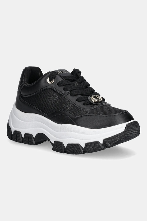 Guess sneakersy BERRETT2 damskie kolor czarny FLFBRT ELE12 - zdjęcie produktu nr 1