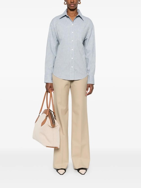 SANDRO tie-back shirt - Blue - zdjęcie produktu nr 2