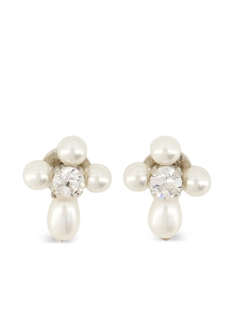 Simone Rocha pearl crystal earrings - Silver - zdjęcie produktu nr 1