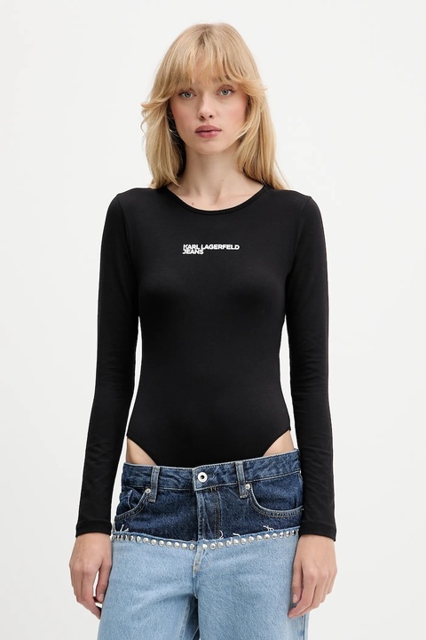 Karl Lagerfeld Jeans body kolor czarny A4W17017 - zdjęcie produktu nr 1