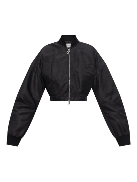 Sportmax cropped zip-fastening bomber jacket - Black - zdjęcie produktu nr 1