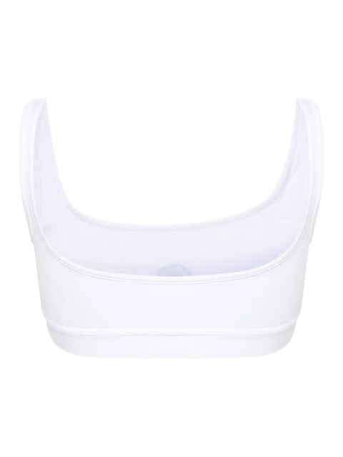 Marine Serre Crescent Moon-embroidered bra - White - zdjęcie produktu nr 2