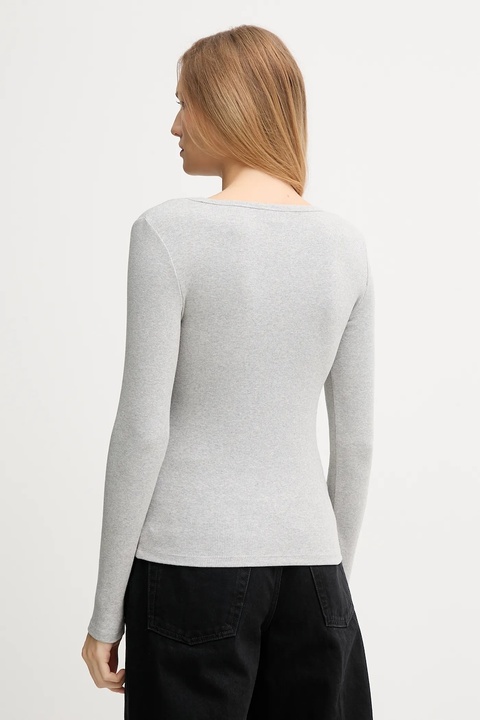 Calvin Klein Jeans longsleeve kolor szary LV047D218G - zdjęcie produktu nr 2