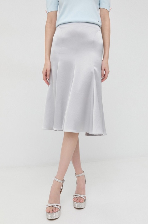 Trussardi spódnica kolor szary midi rozkloszowana - zdjęcie produktu nr 1