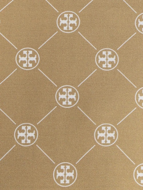 Tory Burch fringe-detail logo scarf - Neutrals - zdjęcie produktu nr 2