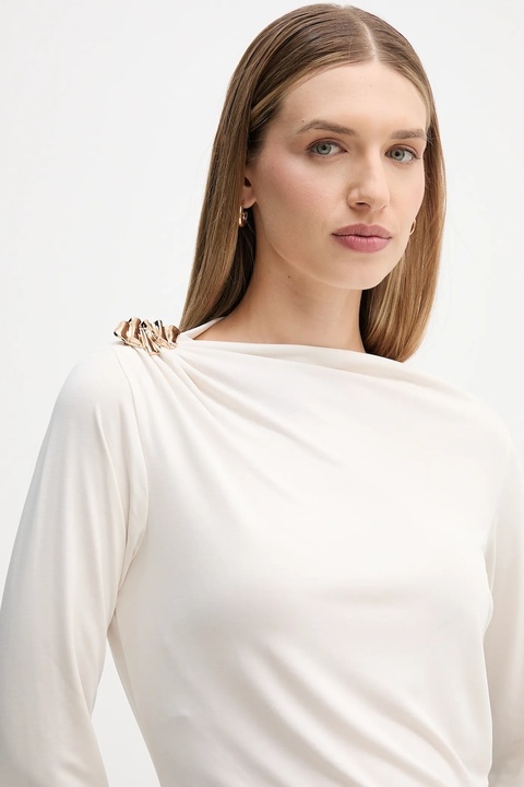 Pedro del Hierro longsleeve kolor beżowy 8622514 - zdjęcie produktu nr 1