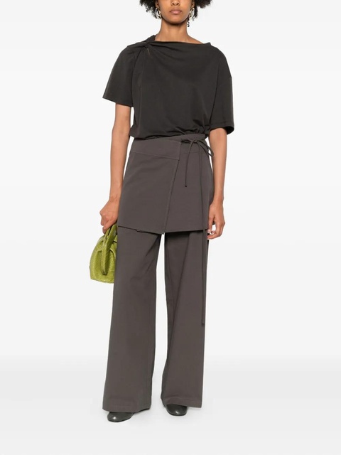 Eleh knotted-shoulder top - Grey - zdjęcie produktu nr 1