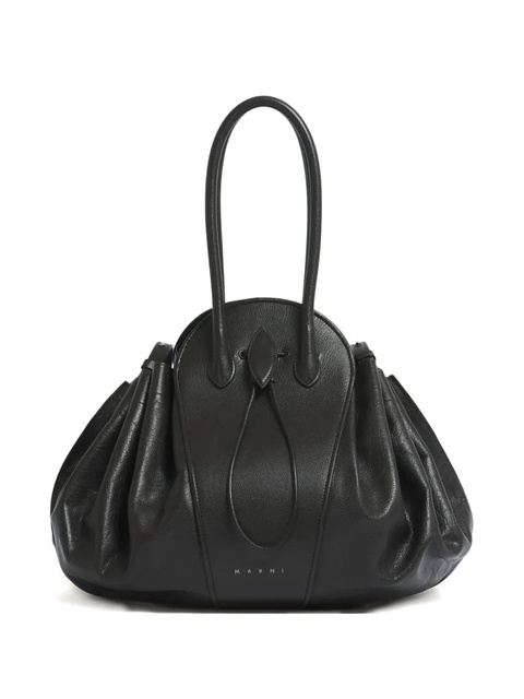 Marni tubular handle tulipea shoulder bag - Black - zdjęcie produktu nr 1