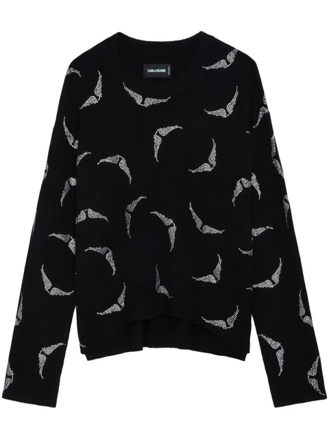 Zadig&Voltaire Markus Strass Wings jumper - Black - zdjęcie produktu nr 1