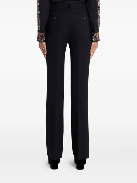ETRO welt-pockets wool trousers - Black - zdjęcie produktu nr 1