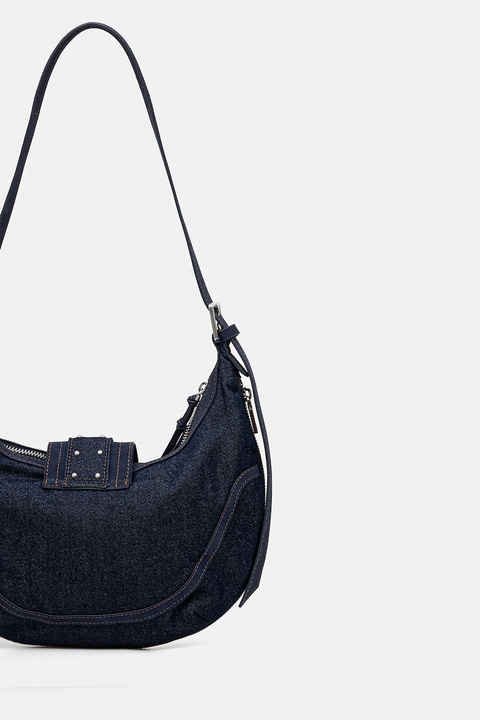 Desigual torebka jeansowa BINDELLA CA kolor granatowy 25WAXD24 - zdjęcie produktu nr 2