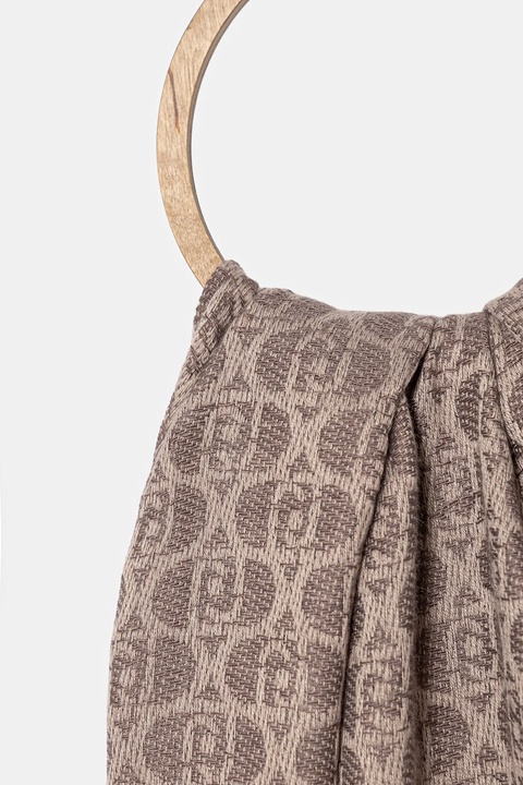 Twinset szalik damski kolor brązowy wzorzysty 252TO5060 - zdjęcie produktu nr 2