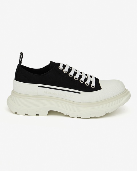 ALEXANDER MCQUEEN - Czarne sneakersy z białą podeszwą - zdjęcie produktu nr 1