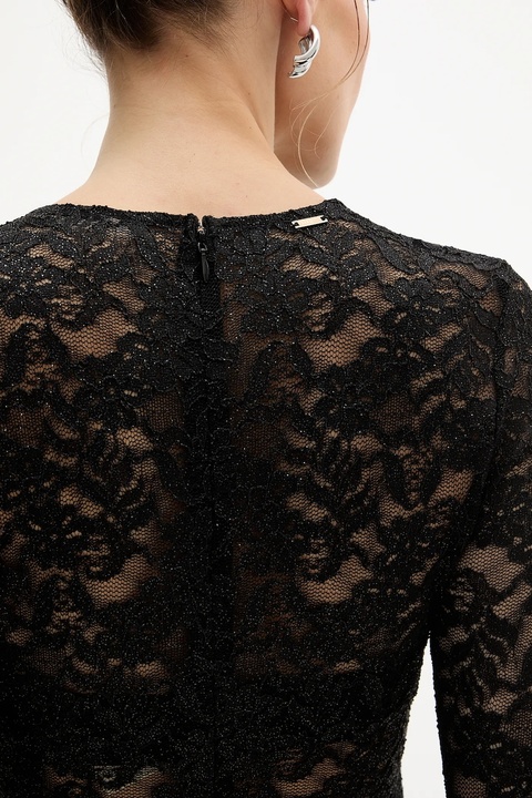 Guess sukienka SIENNA kolor czarny maxi dopasowana O5BK01 K1820 - zdjęcie produktu nr 2