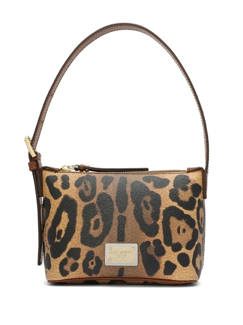 Dolce & Gabbana Crespo leopard-print shoulder bag - Neutrals - zdjęcie produktu nr 1