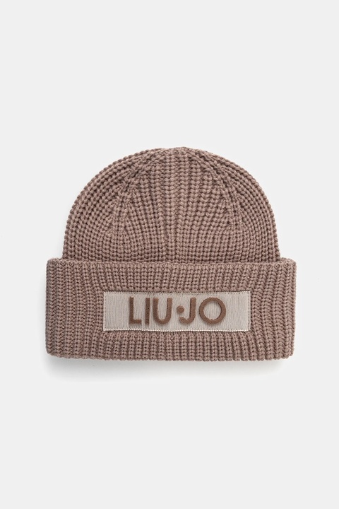 Liu Jo czapka kolor brązowy 2F5057.M0300 - zdjęcie produktu nr 1
