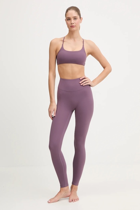 JOYINME legginsy do jogi Shape Ease damskie kolor fioletowy gładkie Shape.Ease - zdjęcie produktu nr 1