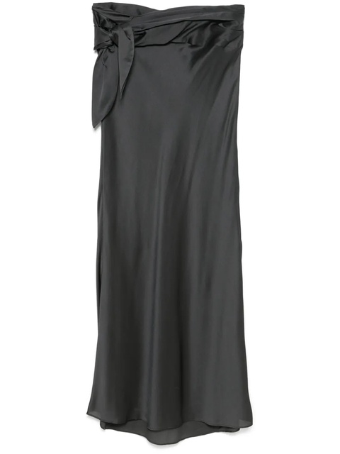 Christopher Esber wrapped silk skirt - Grey - zdjęcie produktu nr 1