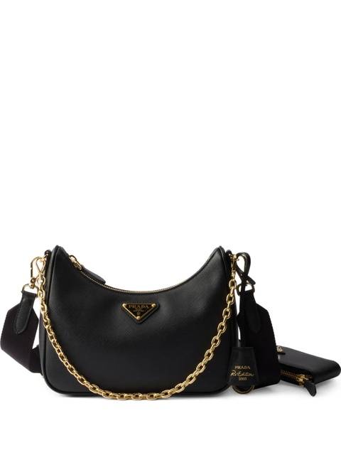 Prada Re-Edition 2005 chain-detail shoulder bag - Black - zdjęcie produktu nr 1