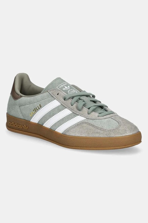 adidas Originals sneakersy zamszowe Gazelle Indoor kolor zielony JI3526 - zdjęcie produktu nr 1
