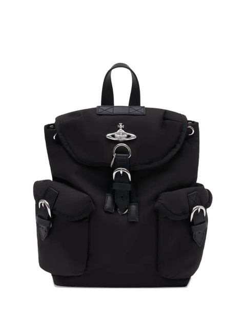 Vivienne Westwood small Highland logo-plaque backpack - Black - zdjęcie produktu nr 2