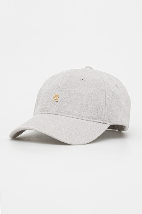 Tommy Hilfiger czapka z daszkiem wełniana kolor szary AW0AW17773 - zdjęcie produktu nr 1