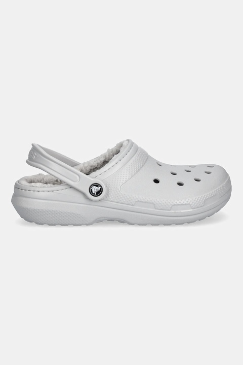Crocs kapcie Classic Lined Clog kolor szary 203591 - zdjęcie produktu nr 2