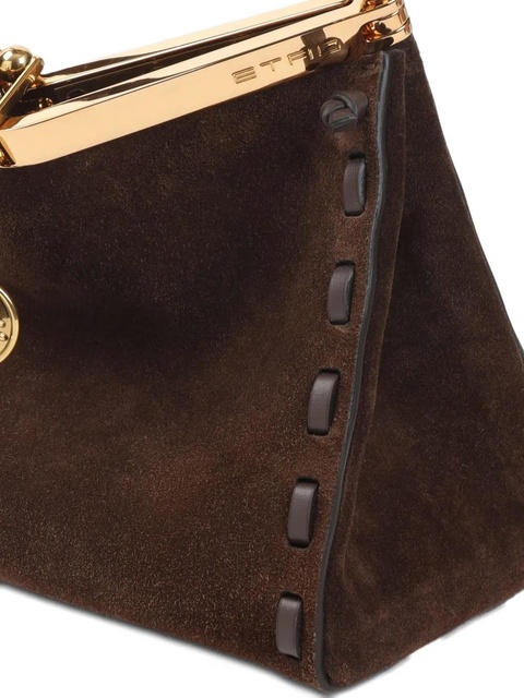 ETRO braided-handle suede shoulder bag - Brown - zdjęcie produktu nr 2