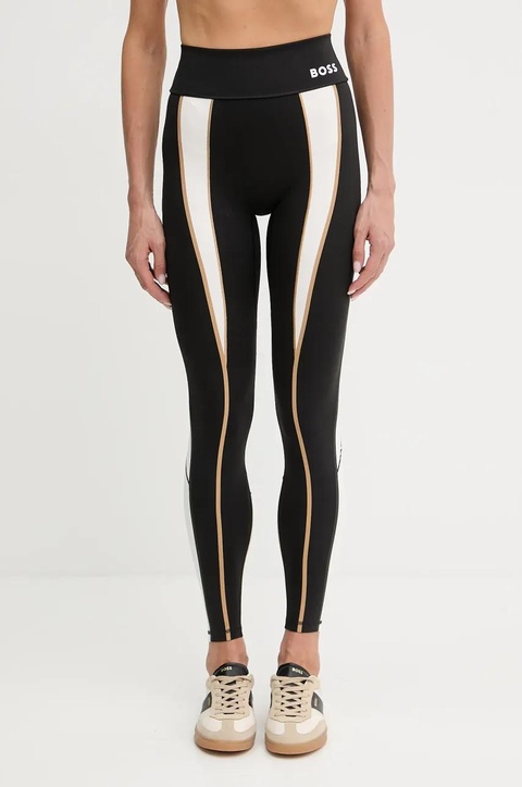 BOSS legginsy damskie kolor czarny wzorzyste 50540207 - zdjęcie produktu nr 2