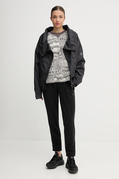 adidas by Stella McCartney bluza bawełniana damska kolor beżowy wzorzysta JW4648 - zdjęcie produktu nr 2