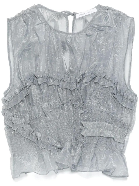 Cecilie Bahnsen Uphi top - Grey - zdjęcie produktu nr 1