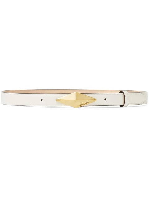 Jimmy Choo Diamond leather belt - White - zdjęcie produktu nr 1