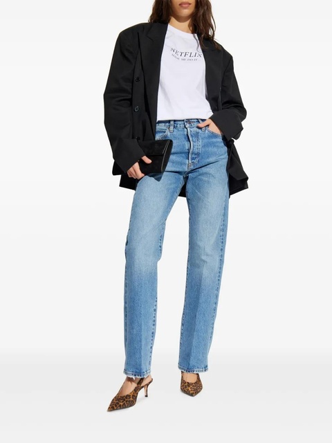 Victoria Beckham slogan-print T-shirt - White - zdjęcie produktu nr 1