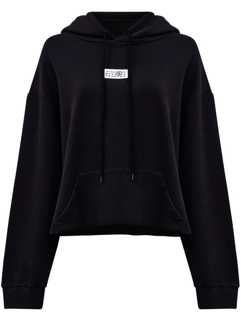 MM6 Maison Margiela numbers-motif hoodie - Black - zdjęcie produktu nr 1