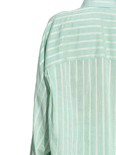 Balenciaga striped buttoned-up shirt - Green - zdjęcie produktu nr 2