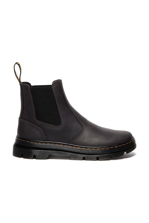Dr. Martens sztyblety skórzane Embury Chelsea Boot damskie kolor szary na platformie DM42013020 - zdjęcie produktu nr 1