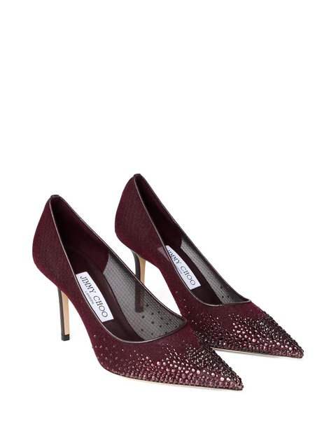 Jimmy Choo 85mm Love pointed-toe pumps - Red - zdjęcie produktu nr 2